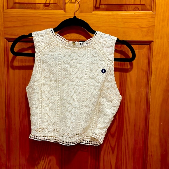 Abercrombie & Fitch Tops - Cream Lace Top